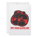 Put Your Gloves On invitations