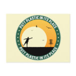 Putt Plastic In Its Place Postcard