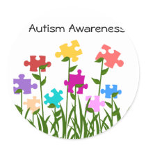 Puzzle pieces garden stickers