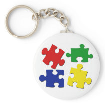 Puzzle Pieces Keychain
