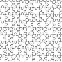 Puzzle Pieces Template (Add Background Colour) Photo Sculptures