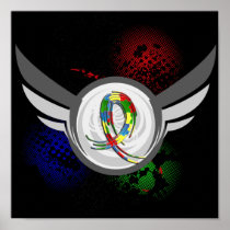 Puzzle Ribbon And Wings Autism