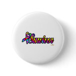 PuzzleBigHeartRibbonSurvivor Pinback Button