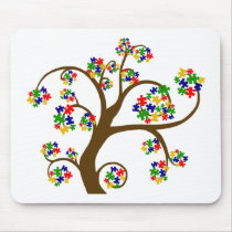 Puzzled Tree of Life Mouse Pad