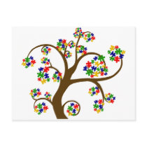 Puzzled Tree of Life Postcard