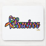 PuzzleSmallHeartRibbonSurvivor Mouse Mats