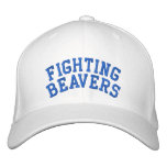 PVHS Fighting Beavers Cap, white Embroidered Baseball Cap