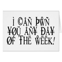 Pwn You Any Day Greeting Cards