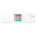 Pwned ! bumper stickers