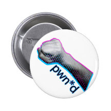 Pwned Gamer Tshirt Pinback Button