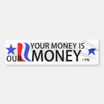 PY | Your Money is R-Money bumper sticker
