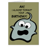 Pynki Q Blue Birthday Card