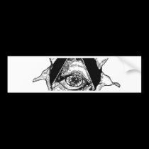 pyramid eye bumper stickers
