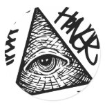 Pyramid Eye stickers
