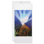Pyramid n Blue planet with light spray painting rack cards