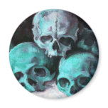 Pyramid of Skulls Refrigerator Magnet