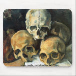 Pyramid of Skulls Paul Cezanne mousepads
