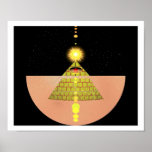 Pyramid of the Sun Godess by Kookie posters