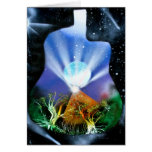 Pyramid Spray Painting with trees acoustic cards