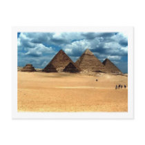 Pyramiden von Gizeh Postkarte