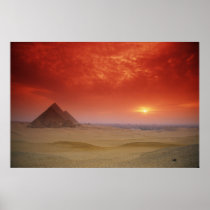 Pyramids of Egypt Through the Stargate Print