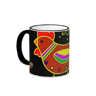 Pysanky Symbols Series: Hen Mugs by perogies