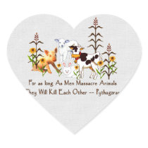 Pythagoras Vegetarian quote Sticker