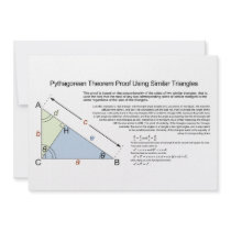Pythagorean Theorem Proof Using Similar Triangles Custom Invitations