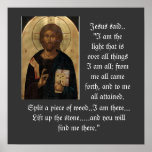 Q-14 Jesus icon poster