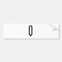 Q BUMPER STICKER