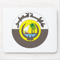 Qatar Coat of Arms Mouse Pad