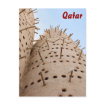 Qatari pigeon house postcard