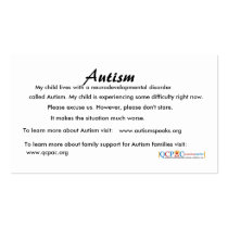QCPAC logo Autism education cards Business Card