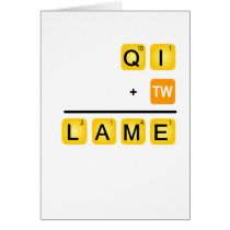 QI is LAME! Card