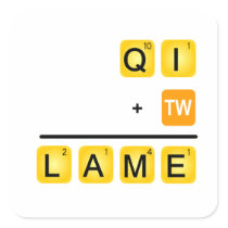QI is LAME! Sticker
