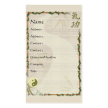 QiGong Business Cards