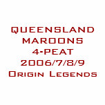 QLD Maroons 4-Peat t-shirts