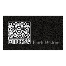 QR Code the Tiger Business Card