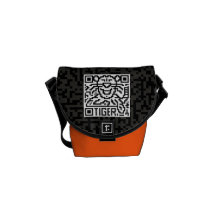 QR Code the Tiger Courier Bag