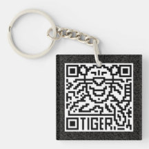 QR Code the Tiger Keychain