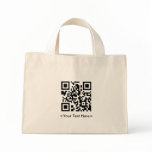 QR Code Tote Bag With Text