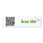 qrcode - mananddog, Scan Me! Bumper Sticker