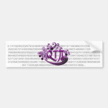 QTPi Phonetic Cutie Pie ie Pretty Girl Bumper Sticker