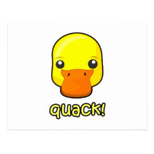 Quack! Duck Post Card