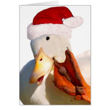 Quack Santa Claus Card