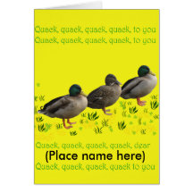 Quacking good birthday card