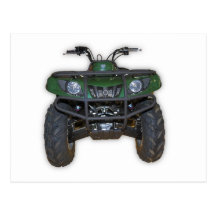 quad bike - atv postcard