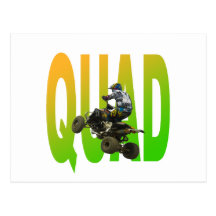 quad bike post card