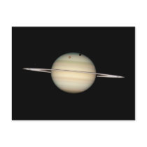 Quadruple Saturn Moon Transit postcards