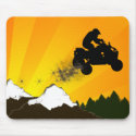 quads. orange sunset. mousepads